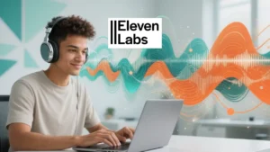 Creator making AI music in ElevenLabs for easy Fiverr gigs.