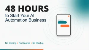 Start an AI automation business this weekend using Voiceflow's free tier. Build chatbots for local businesses, land your first client in 48 hours, and scale to $5K/month.